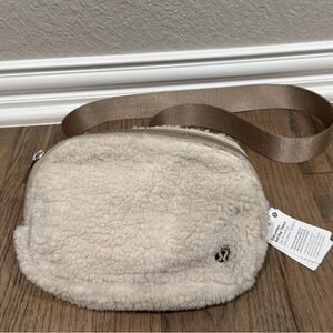 Lululemon Athletica Beige Sherpa Crossbody Bag